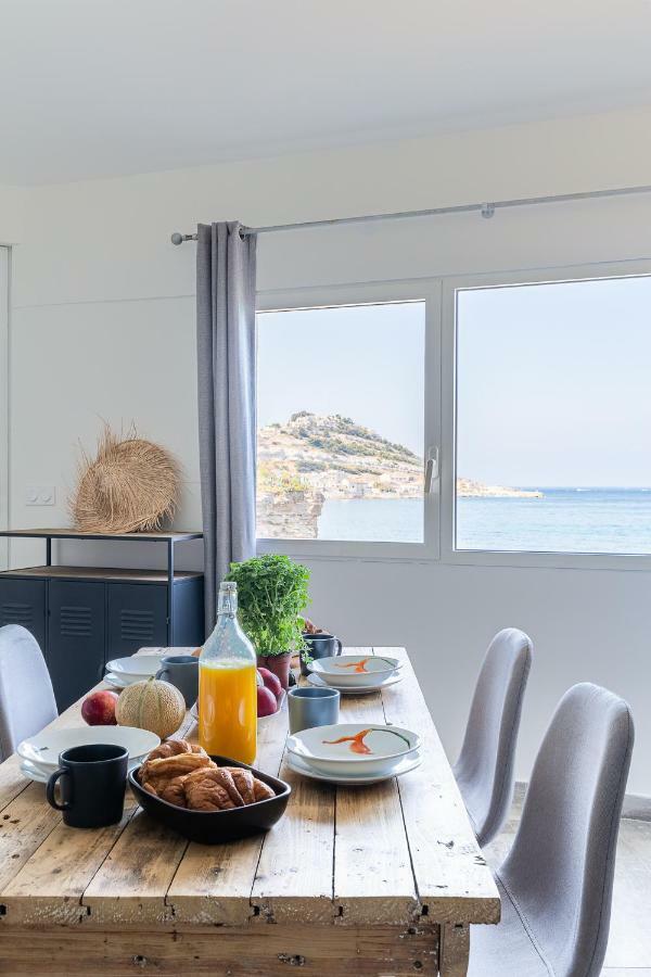 Le Grand Bleu- Superbe Maison Avec Terrasse Vue Sur Mer Marsiglia Esterno foto