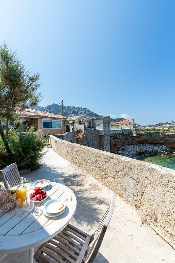 Le Grand Bleu- Superbe Maison Avec Terrasse Vue Sur Mer Marsiglia Esterno foto